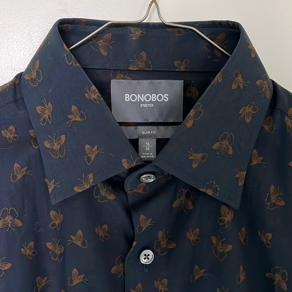 Bonobos Print Button Down Shirt - image 1